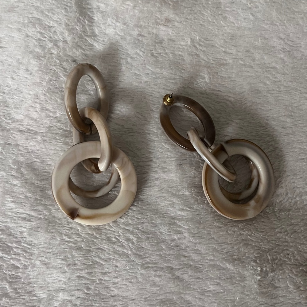 Cute Dangly Hoop Earrings